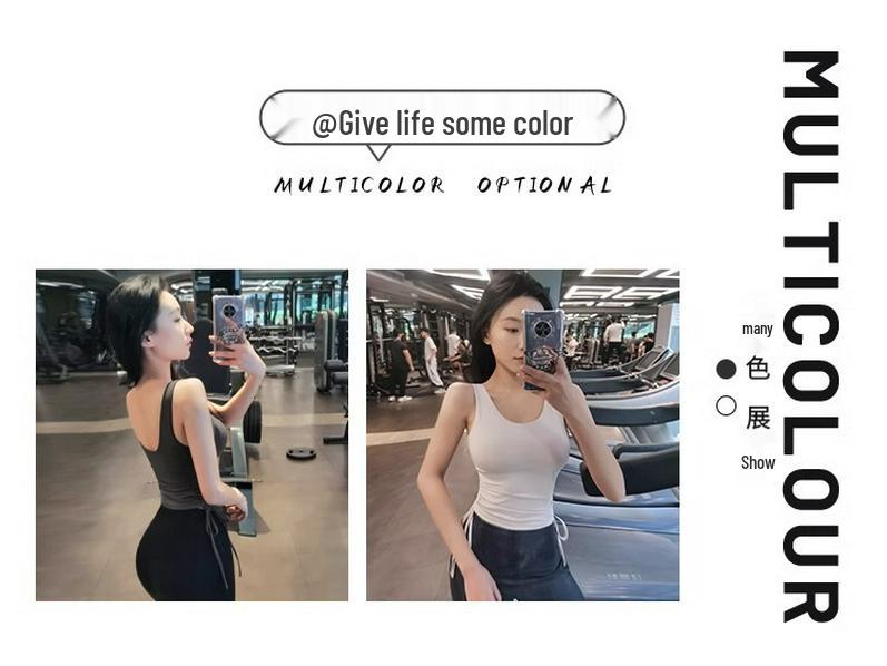 Vadderad Andningsbar Ärmlös Löpnings- & Yogaväst