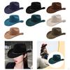 Adult Cowboy Hat, Wide Brim Western Headwear, Lightweight And Sturdy Polyester Party Suitable