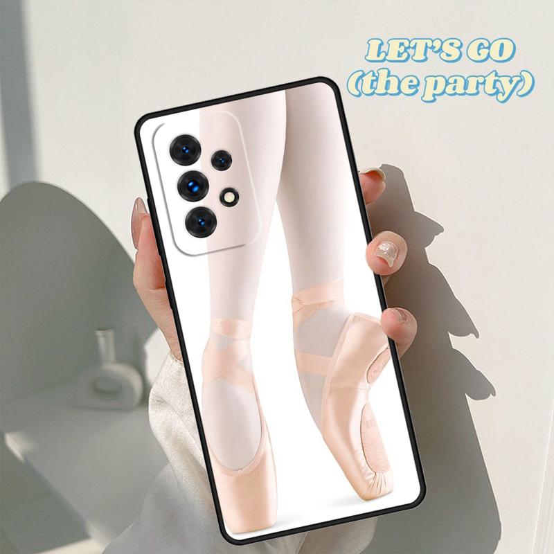Ballerina girl Pointe Ballet Slippers Shoes case For Samsung Galaxy A42 A31 A40 A51 A71 A32 A80 A91 A52 A72 A20e A50 A70 A11 A12