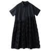 short sleeve Plus size vintage cotton Mesh patchwork floral new in dresses for women casual loose long summer shirt dress