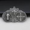 Vintage Christian Crosses Keychain Pendant Metal Antiqued  Hanging Ornament Charm for Handbag Backpack Decoration