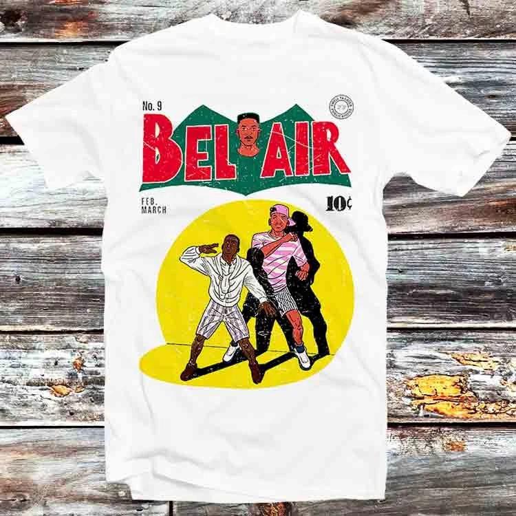 Fresh Prince Of Bel Air Vintage Magazine Will Smith 90s Film T Shirt B577 XL