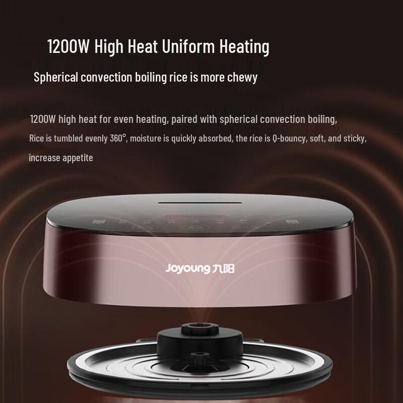 Joyoung 4L Multi-functional IH Rice Cooker with 316L Stainless Steel Liner CN plug (adapter included)