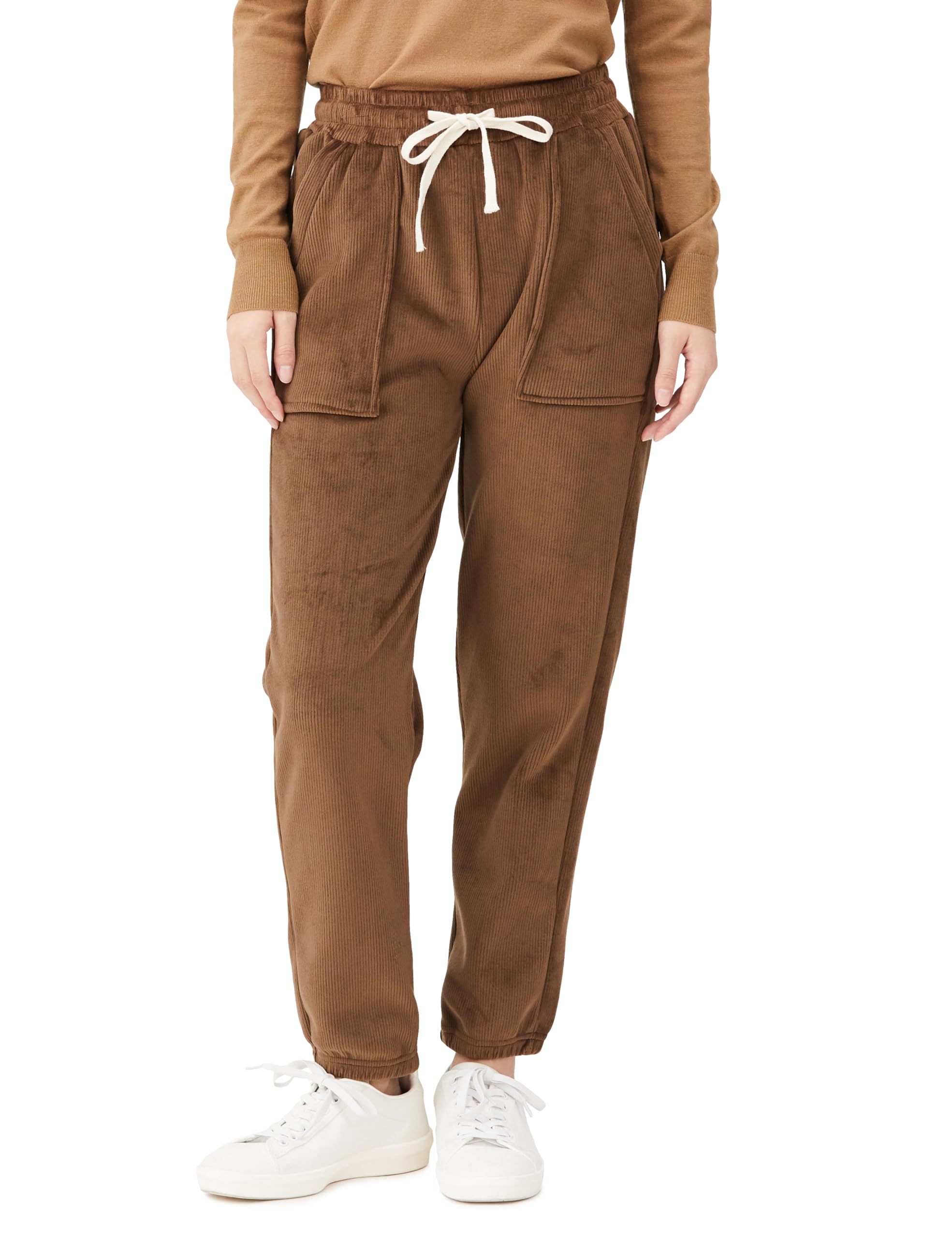 

Брюки джоггеры из вельвета Wet U Monogatari, размеры, женские, коричневые, M-L