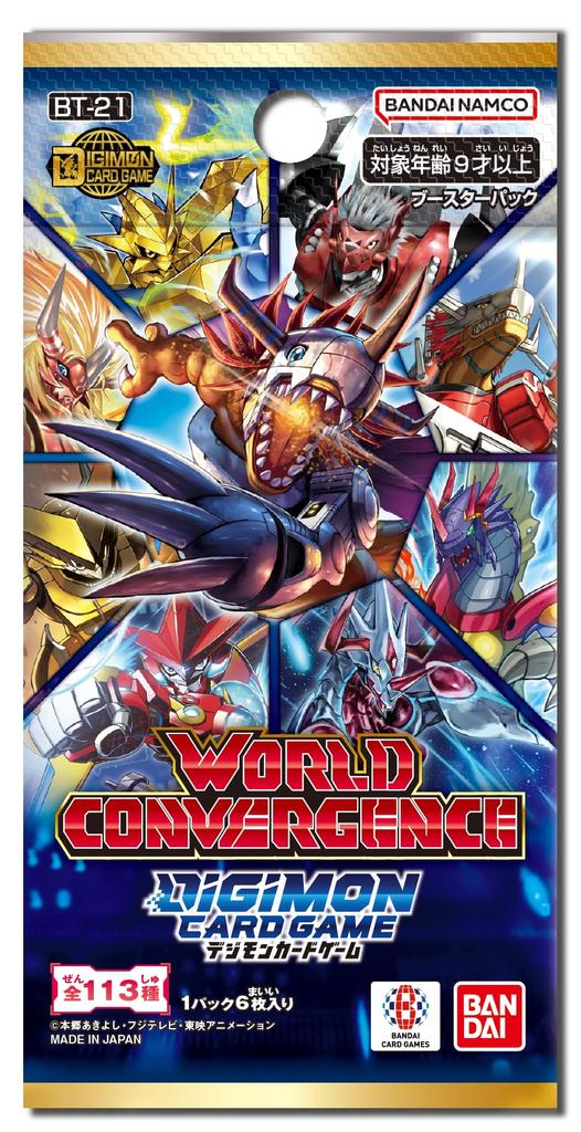 Bandai Digimon Card Game Booster Pack WORLD CONVERGENCE [BT-21] (BOX) 24 Packs