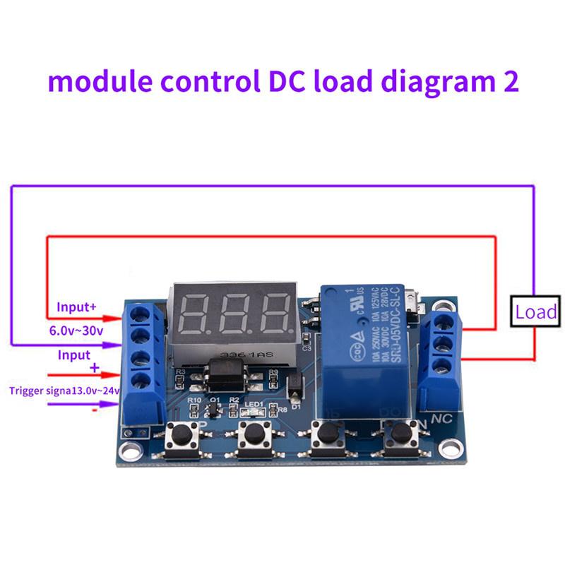Buy DC 6V~30V Trigger Delay On/Off Cycle Timer Relay Switch Module W ...