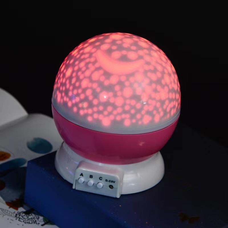 Starry Projector Night Light Rotating Sky Moon Lamp Galaxy Lamps Home Bedroom DecorationStarlight Christmas Lights for Kids Gift