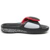 New JORDAN Hydro Iii Retro 'Black Red' Slippers Gs AH8108-003