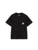 North Cut and Sew Square Logo Pocket Tee Black M [The Face] Short-Sleeve T-Shirt S/S