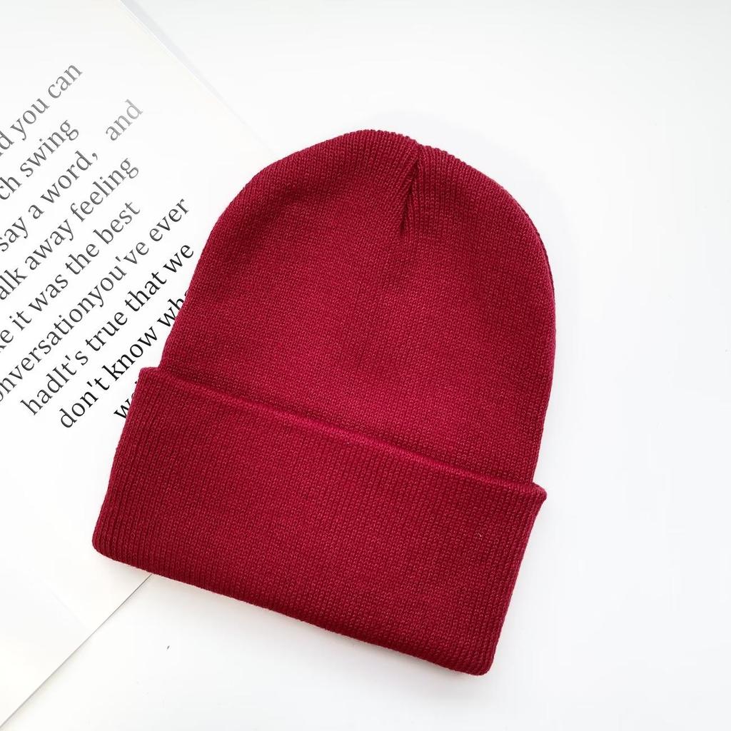 Unisex Warm Winter Beanie Hat, Stretch Knitted Solid Color Cap, Casual Soft Hat for Men and Women, Autumn Winter Cold Weather Headwear