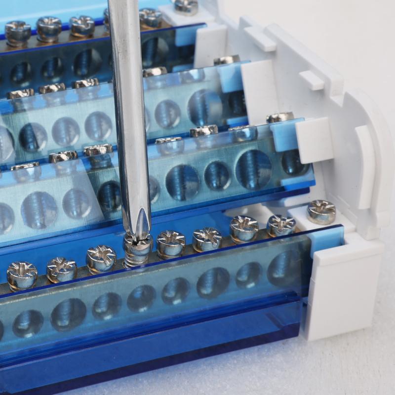 Blok zaciskowy na szynę DIN UK125A Skrzynka rozdzielcza UKK 1 wejście 2 wejścia kilka wyjść uniwersalny przewód przyłączeniowy elektryczny skrzynka przyłączeniowa