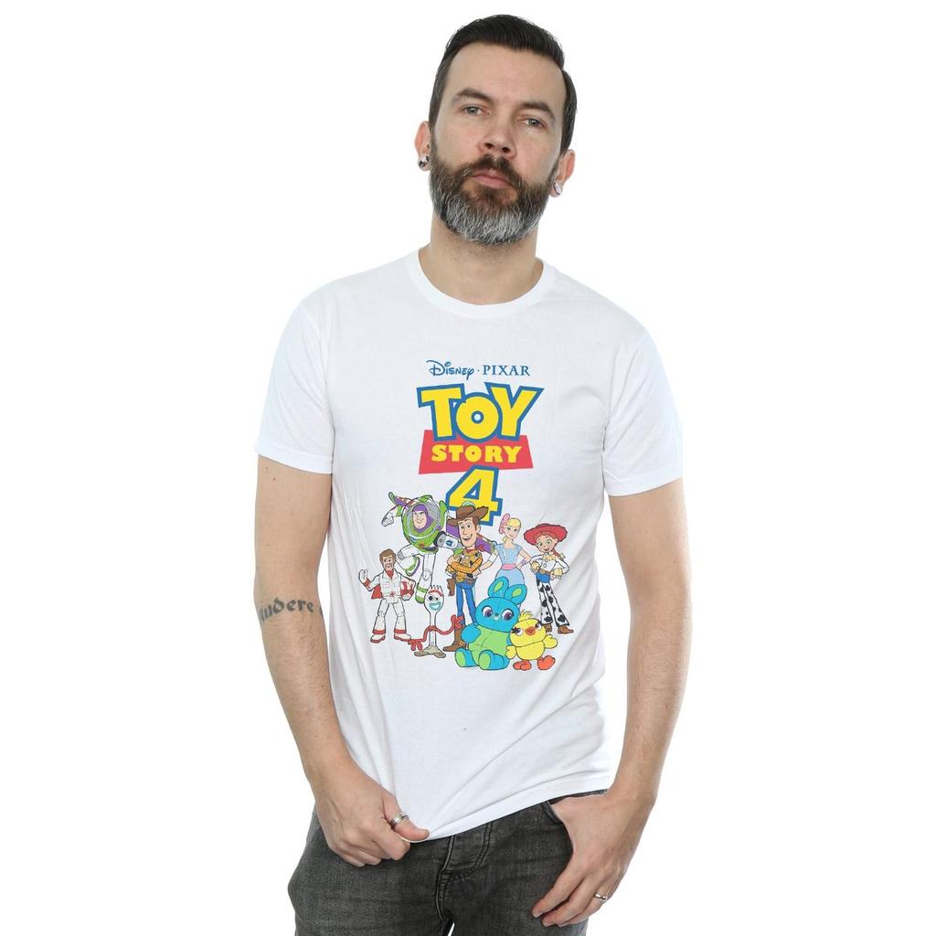 Disney Mens Toy Story 4 Crew T-Shirt