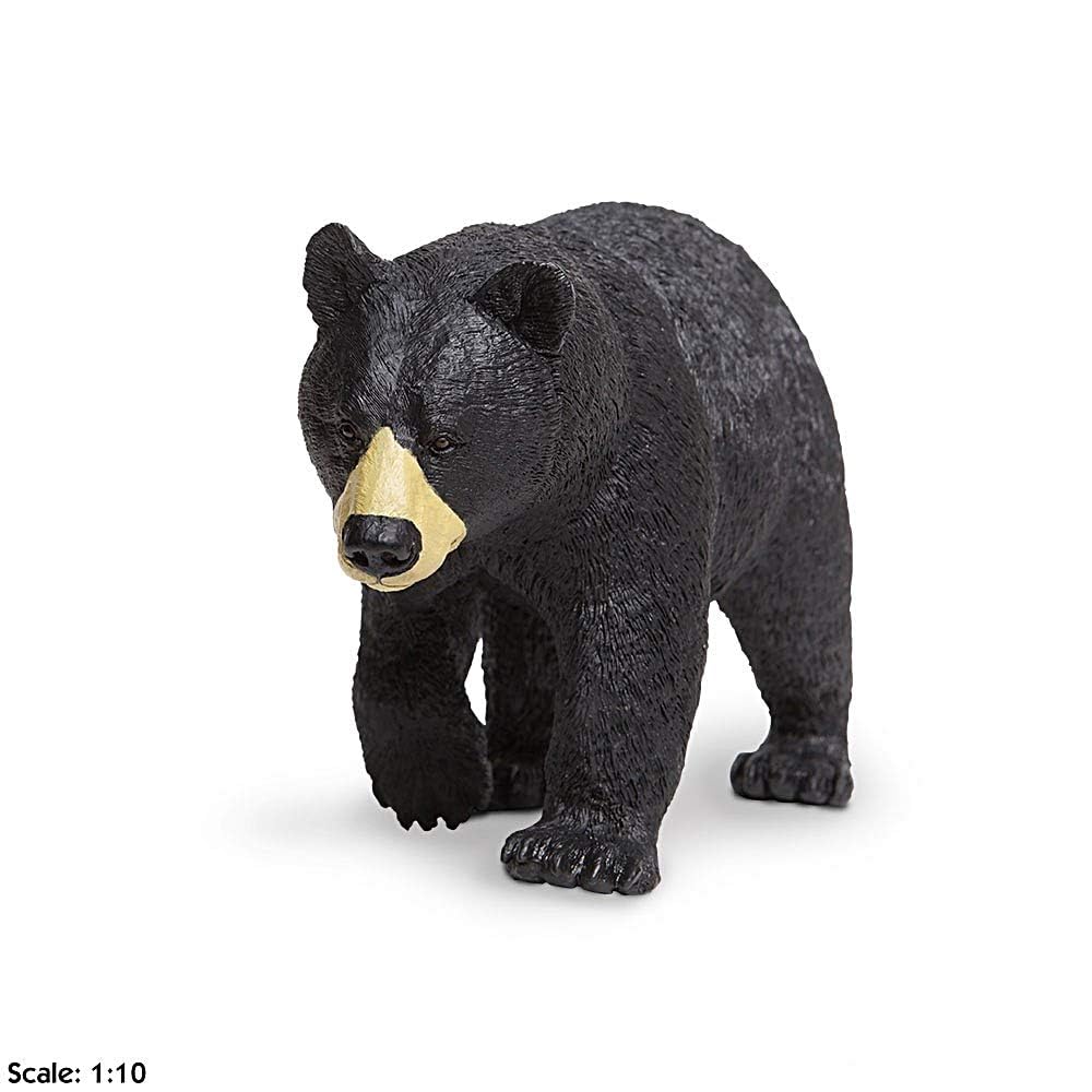 Safari WW Black Bear Wildlife 112589 Figure, Wonders, 1/10 Scale,