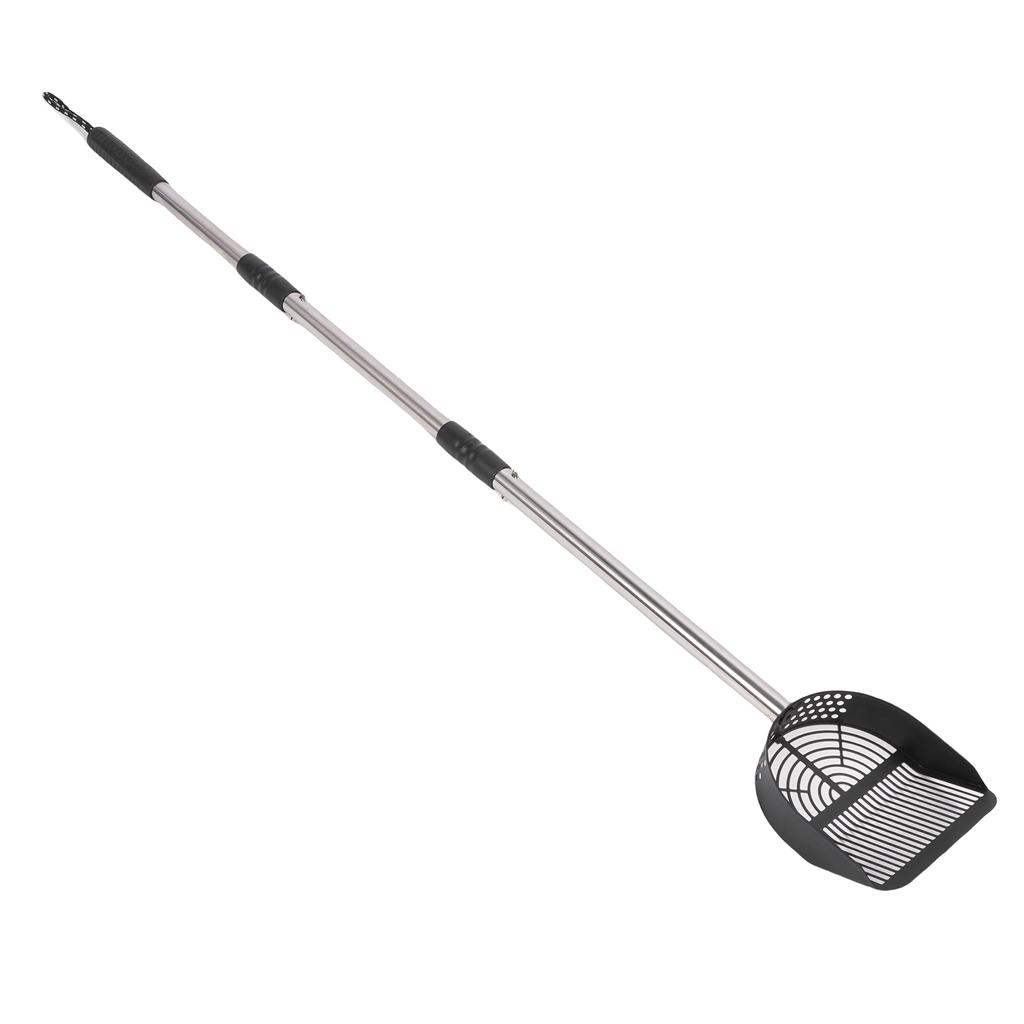 Cat Litter Scoop Detachable Long Handle Stainless Steel Half Round Cat Litter Scooper for Beach Cat