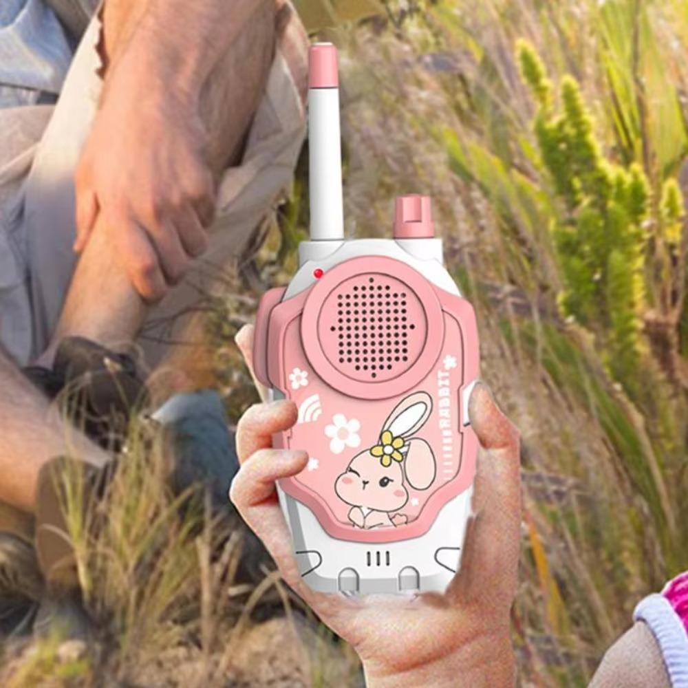2Pcs Wireless Mini Handheld Walkie Talkie Rabbit & Frog Long-distance Radio Phone  Boy/Girl