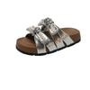 Pearl Bow Soft Bottom Cool Slippers Women's Summer Wear 2025 New Fashion Versatile Comfortable Beach Cool Slippers