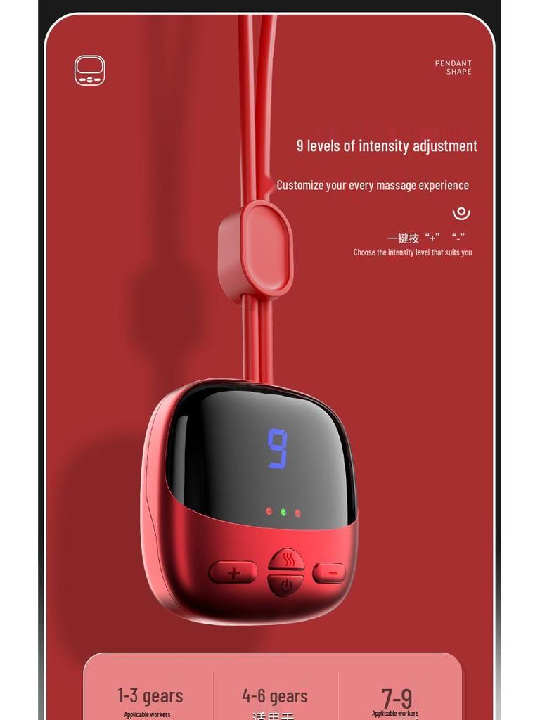 Portable Neck Massager with Intelligent Heat and Pulse Therapy