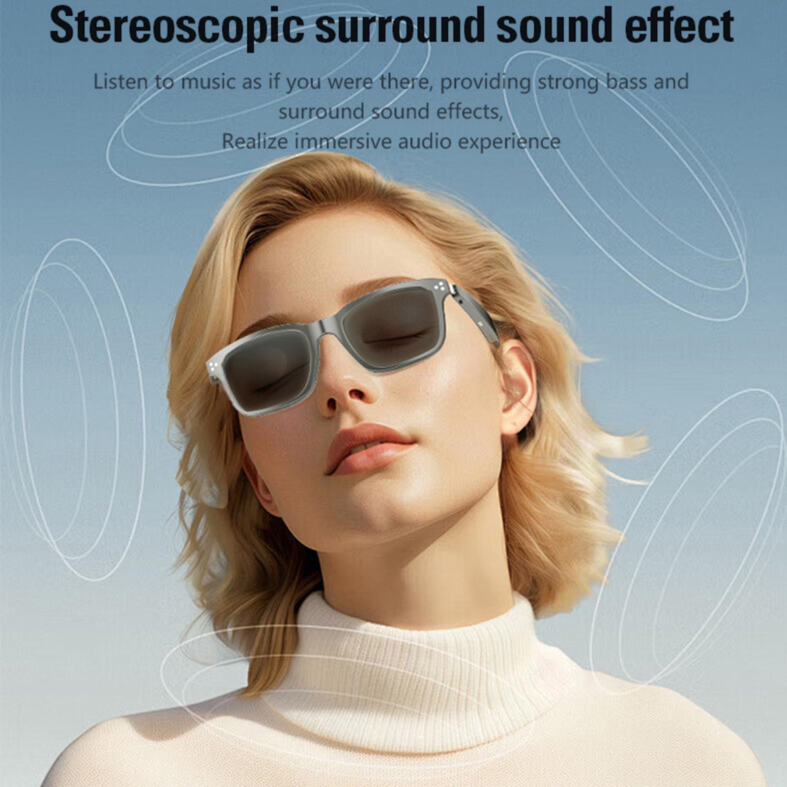 Smart AI Glasses with Rl-Time Translation, Magnetic NaPolarized Sunglasses, UV   Glasses, Wireless   Hdphone Glasses for Outdoor Activities