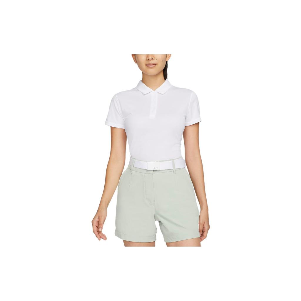 Nike Polo Shirts Women's White Polo Collar Moderate Straight Fit DH2310-100
