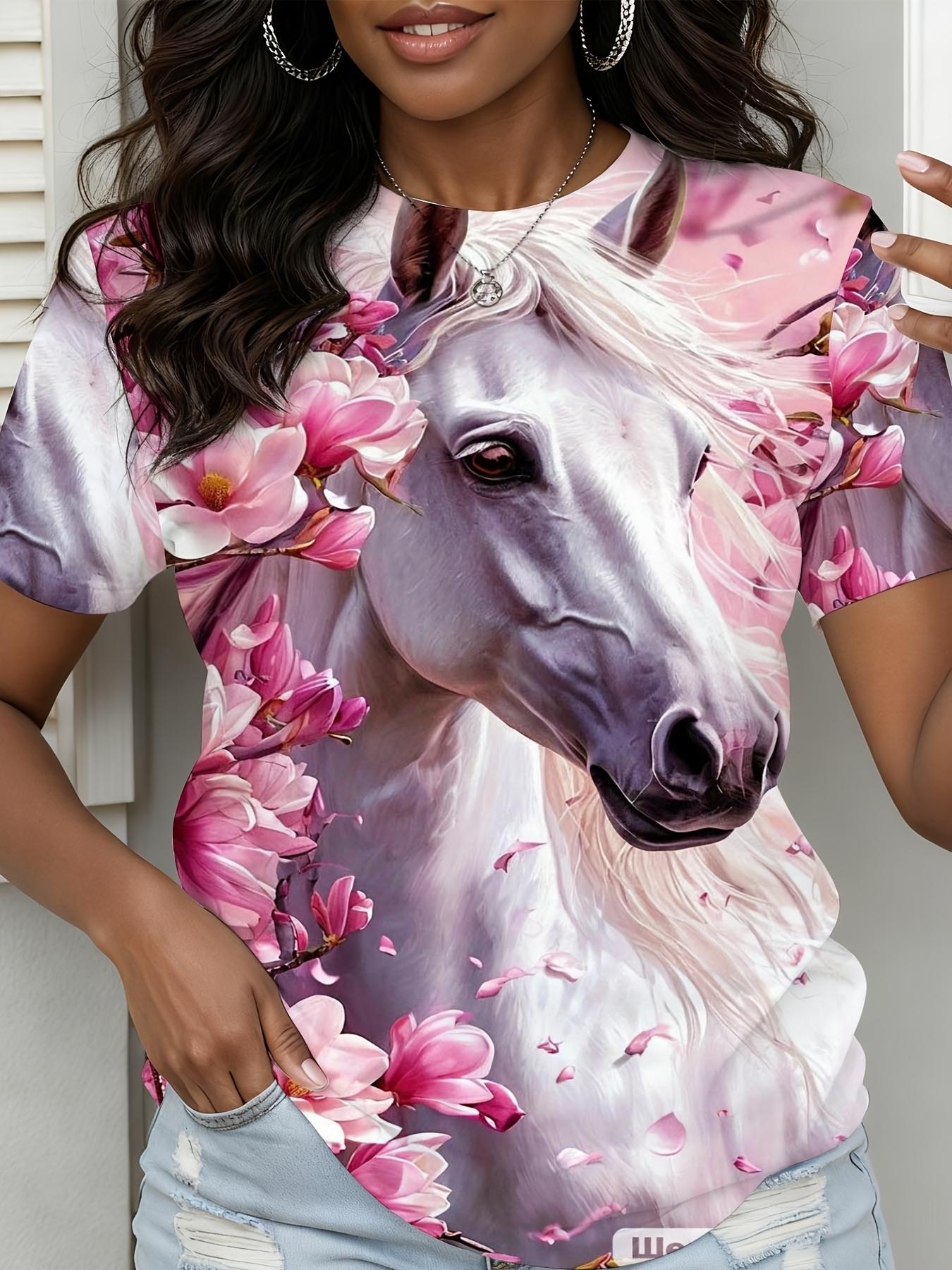 

Women s Clothing. White Horse Design. Decorated with Pink Flowers and Petals. Available in Sizes from 0XL to 9XL L дубильная кора