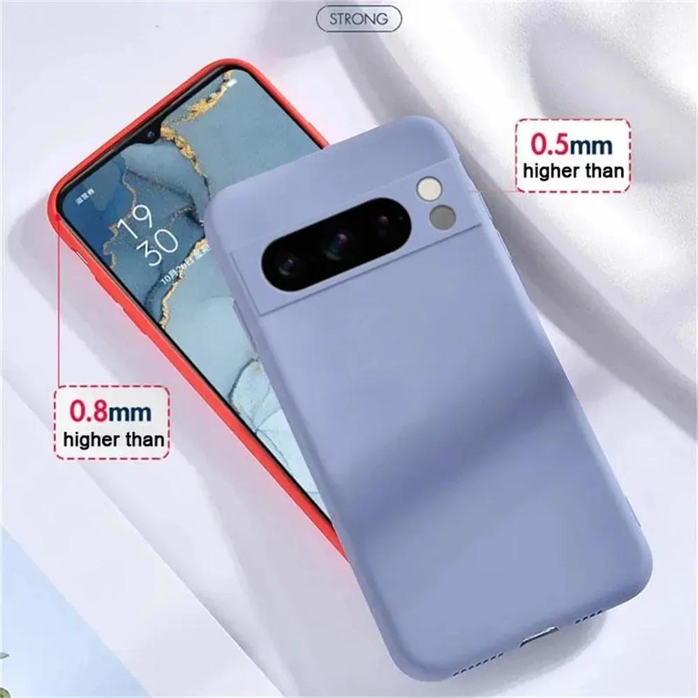 Flüssigsilikon Stoßfeste Hülle Für Google Pixel 8 Hülle Pixel 6A 7A 8 6 7 Handyhülle Stoßfänger Weiche TPU Hülle Google Pixel 8A Abdeckung