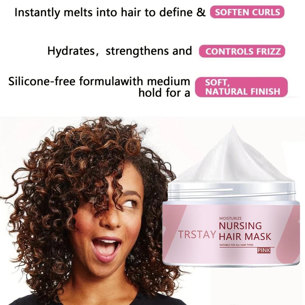 Hair Cream Repairs Damaged Hair, Nourishes and Replenishes It, Making Hair Grow Softer and More Vibrant. Moisturizing Hair Conditioner
