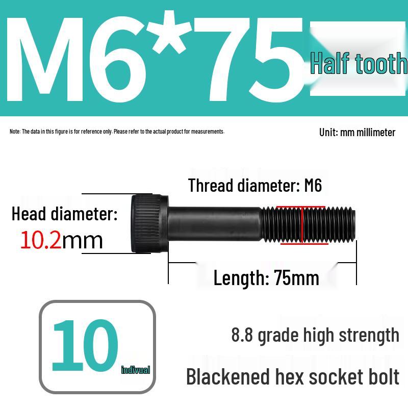 8.8 High-Strength Socket Head Cap Screw Bolt (M4-M20)