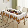 JIT1PC Halloween Pumpkin Theme Pattern Tablecloth Decorative Pattern Desktop Decorative Tableclothzyc