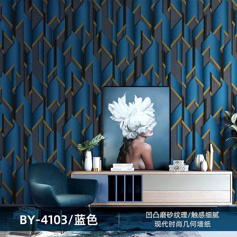 Black Gold Line Geometric Wallpaper Roll Home Decor Modern Bedroom Living Room Sofa Background Wall Paper