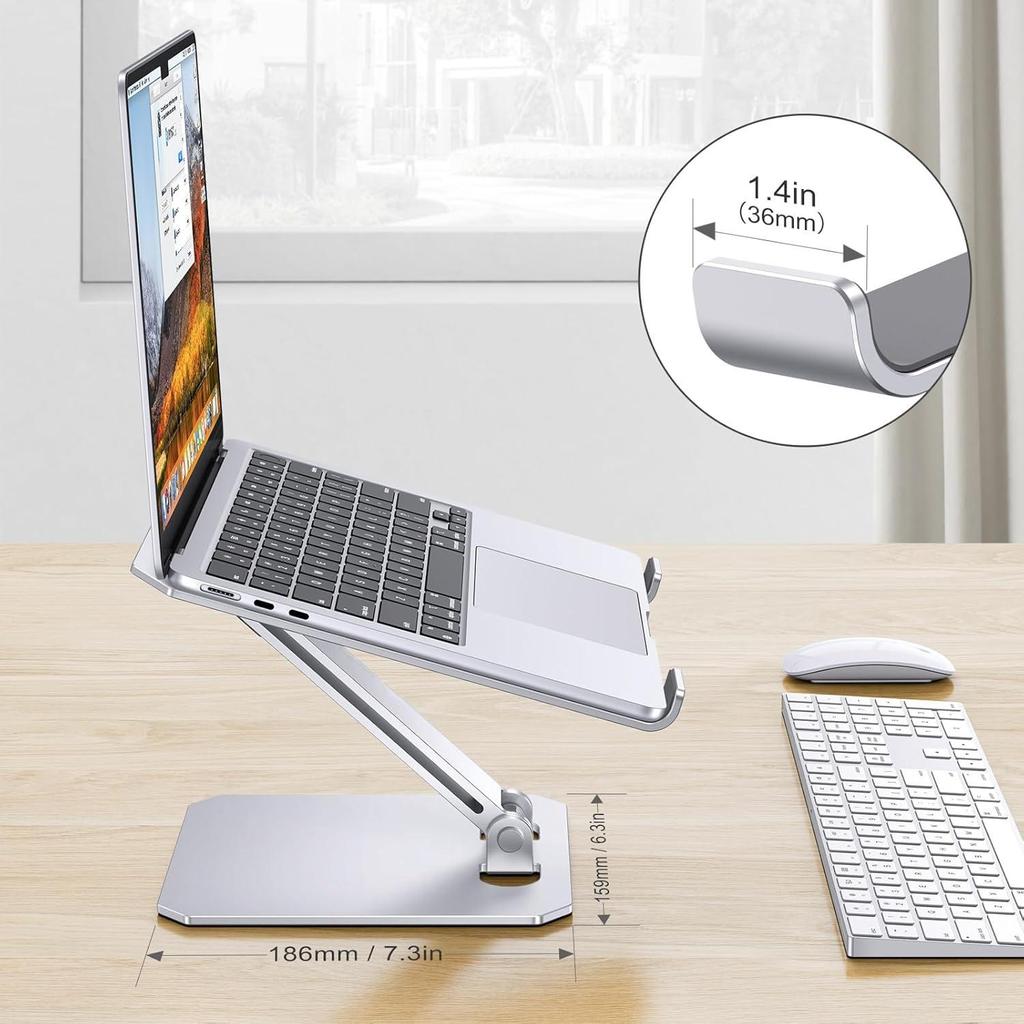 Portable Laptop and Projector Cooling Stand with Adjustable Riser