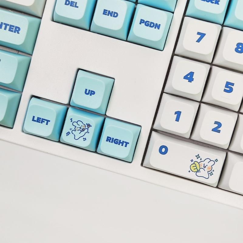 Keycaps Set 138 Keys XDA Profile PBT Dye-Sublimation for Mechanical Gaming Keyboard -MX Hes Keypad