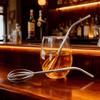 2-in-1 Stainless Steel Straw And Blender Flexible Reusable Whisk Straw for DIY Creative Shapes Kitchen Essential for Coffee Shops Restaurants