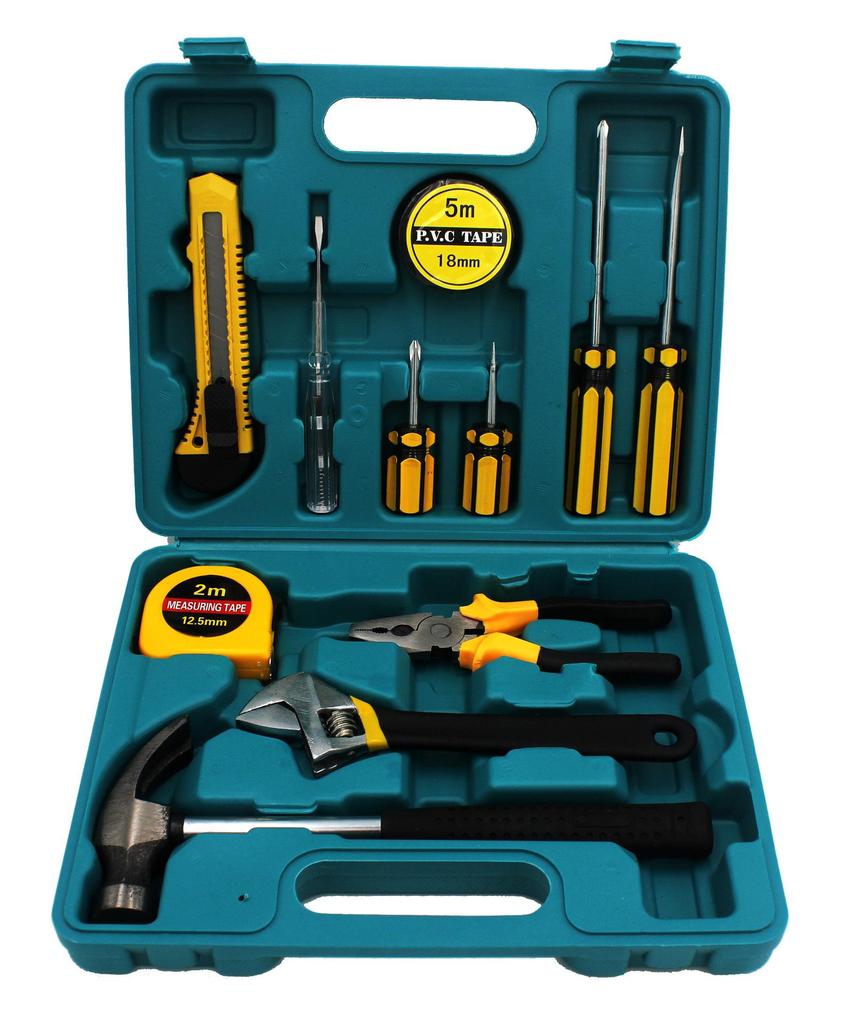 Auto Repair Tool Set: Wrench, Hammer, Screwdriver, Test Pen