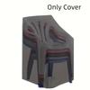 Protective Cover for Outdoor Stacking Chairs,Suitable for High Back Lounge Chairs, Terrace Chair Cover, Outdoor Furniture Cover