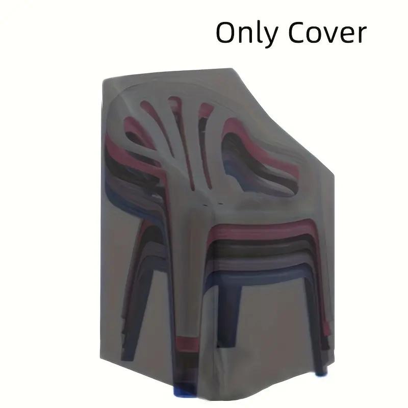 Protective Cover for Outdoor Stacking Chairs,Suitable for High Back Lounge Chairs, Terrace Chair Cover, Outdoor Furniture Cover