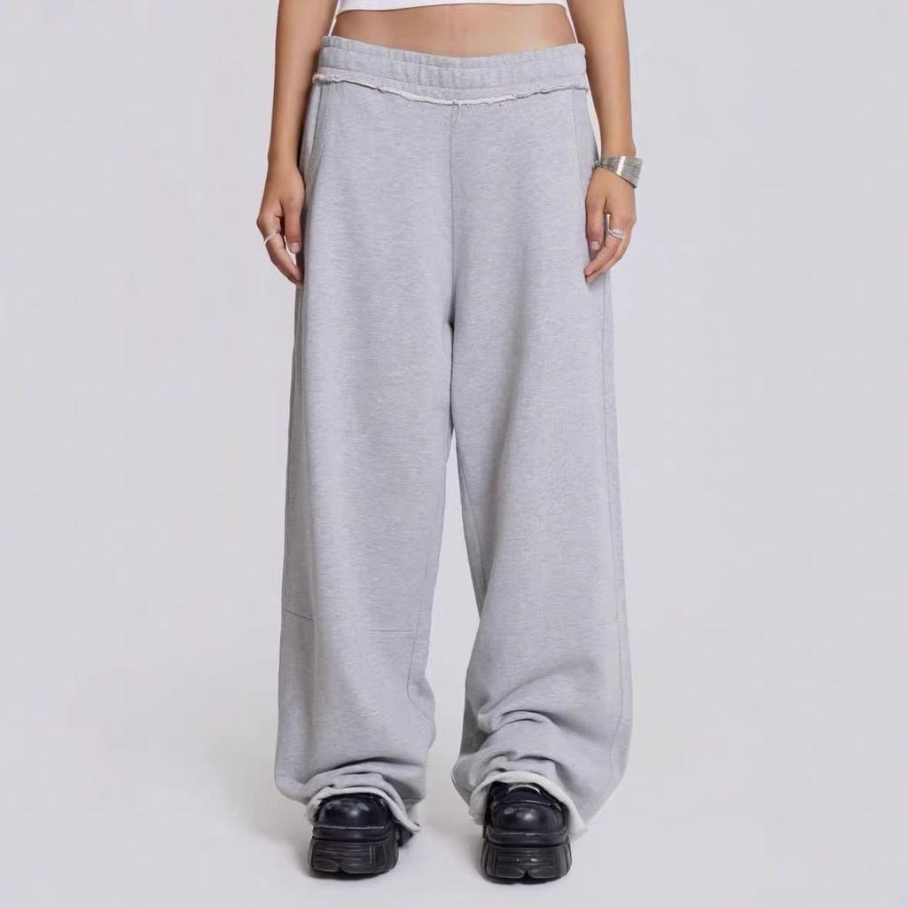 Chegada Nova Primavera Verão Jaded London, Calças de Moletom Retrô Y2K Estilo Spice Girl de Perna Larga Reta, Calças de Moda Unisex Europeia Americana
