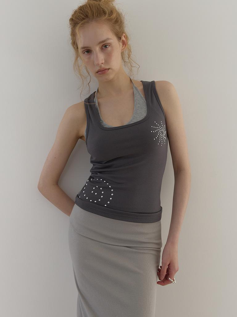 Asula Sunrise Stud Sleeveless (Charcoal)