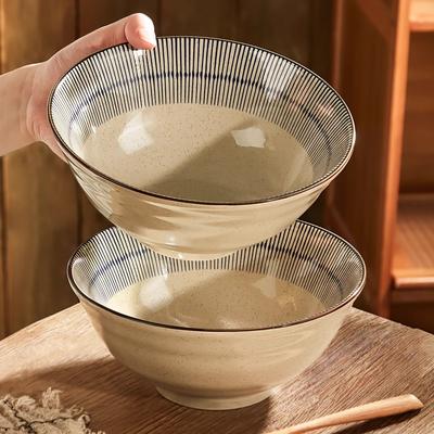 Japanese Ceramic Noodle Bowl Household Ramen Bowl New Underglaze Color Soup Noodle Bowl Eating Noodle Bowl Instant Noodle Bowl Large Bowl