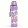 1PC Laid Back Lean Forward Floral 750ml Color Plastic Sports Water Bottle Leakproof Flip Straw Lid Suitable for Sports Office Home Use