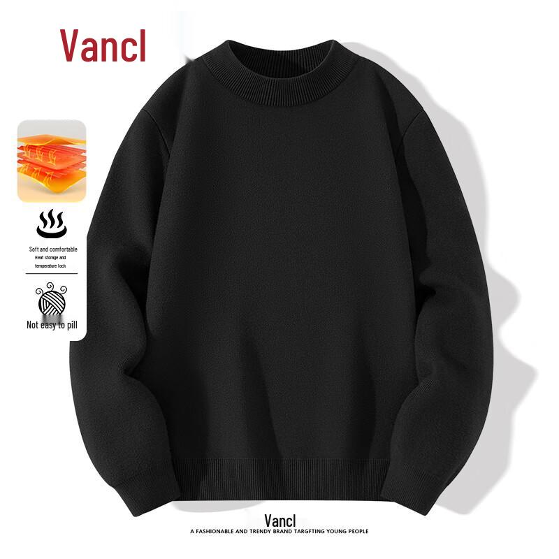 VANCL Men's Thermal Mock Neck Knit Sweater