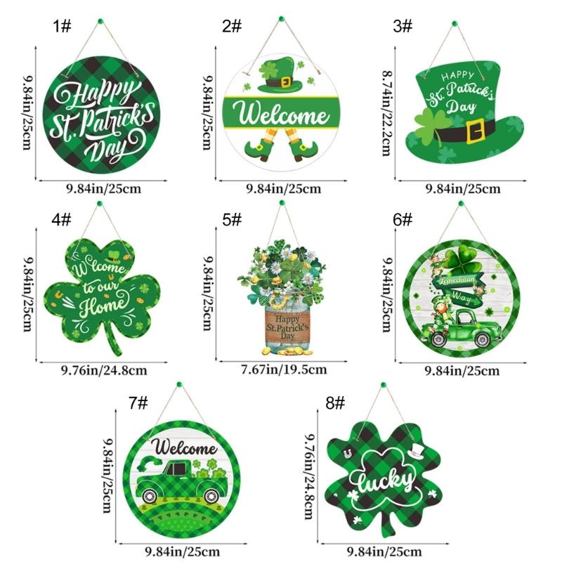 Enhances Holiday Decors with Patrick's Day Leaves Sign Welcome Door Sign for Both Indoor and Outdoor Use Decors