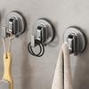 1/2/4/6Pcs Suction Cup Hooks No Drill Suction Towel Holder Multifunctional Glass Door Hooks Bathroom Hanging Hooks