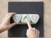 Skater Onigiri Molds Dull (3 Pieces), Gray, LKON3AG-A