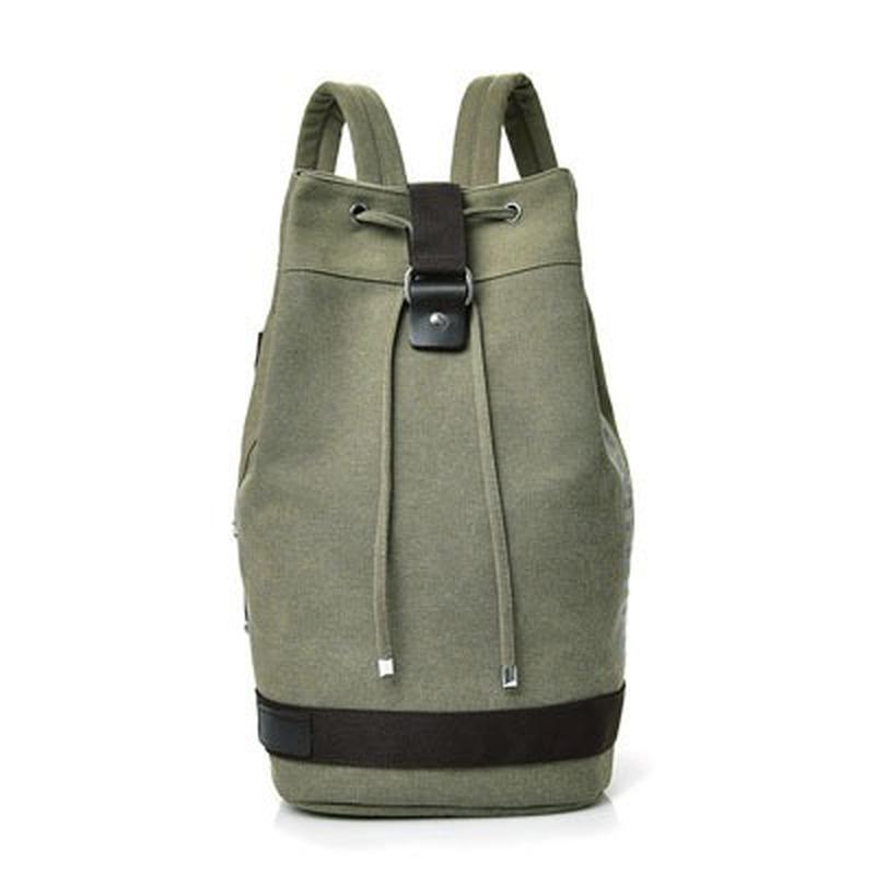 Zaino sportivo in tela di moda Borsa a secchiello rotonda Zaino per computer da viaggio Borsa da uomo Borsa per il tempo libero