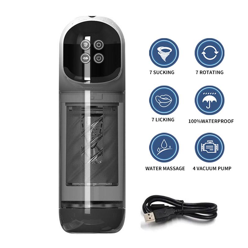 Automatic Thrusting Rotating Male Masturbator Licking Stroker Sucking Blowjob 100% Waterproof Pennis Pump Adult Sex Toys For Men