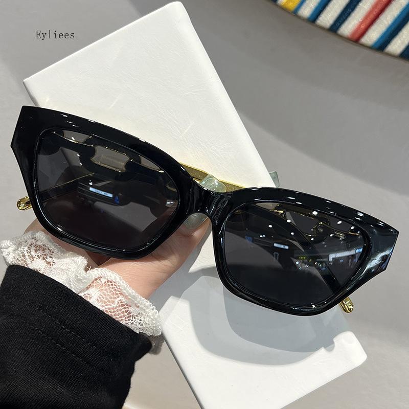 

New Small Frame Cat Eye Sunglasses Women Fashion Luxury Retro Punk Sun Glasses Female Vintage Hip Hop Chain Design