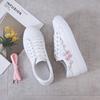 Moda Moda Transpirable Zapatos Vulcanizados Zapatillas para Mujer Plataforma de Cuero PU Cordones Femeninos Calzado Casual Blanco para Dama Zapatillas Deportivas