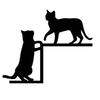 Yousheng Pet Silhouette Door Top Decoration Contour Design Wall Plaque Easy Installation Animal-themed Door Accessory
