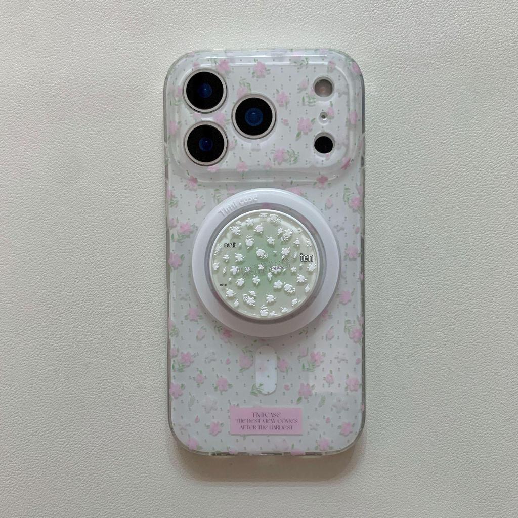 Spring Floral iPhone Case: Drop-Proof, Magnetic, for Models 13, 14, 15PM, 16pro, 17pro