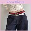 Classic Retro Pu Leather Narrow Belt For Women With Zinc Alloy Buckle For Casual Style